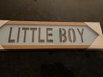 Nieuw deurbordje: Little Boy, met verlichting, Nieuw, Ophalen of Verzenden, Geboortebord