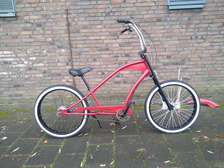 Nette Lowrider 26 inch 7 versnellingen Goedestaat, Fietsen en Brommers, Fietsen | Cruisers en Lowriders, Zo goed als nieuw, Staal