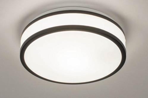 plafondlamp zwart wit badkamer keuken garage tafel bed lamp, Huis en Inrichting, Lampen | Plafondlampen, Nieuw, Glas, Metaal, Ophalen of Verzenden