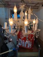 11 Antiek Vintage kristal kroonluchter en reserve onderdelen, Huis en Inrichting, Lampen | Kroonluchters, Ophalen, Gebruikt, Glas