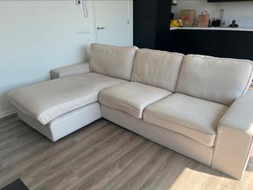 Beige hoekbank  beschikbaar voor biedingen