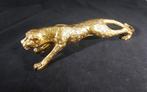 Gouden Luipaard Beeld - 30 cm, Verzamelen, Ophalen of Verzenden, Zo goed als nieuw, Dier