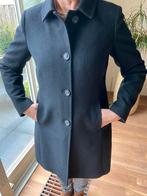 Zwarte Benetton mantel, 64%wol, maat L, Kleding | Dames, Maat 42/44 (L), Ophalen of Verzenden, Zo goed als nieuw