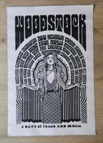 Grote canvas poster Woodstock Hendrix, 40 x 60 cm, nieuw, Verzamelen, Posters, Ophalen of Verzenden, Nieuw, Film en Tv