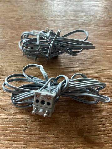 Lego 12 volt 2x draad 150 cm voor treinserie jaren 80 beschikbaar voor biedingen
