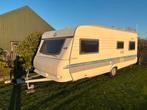 Caravan Hobby 560 Met Luifel uit 2002 WINTER ACTIE, Omvormbare zithoek, Hobby, 7 tot 8 meter, Schokbreker