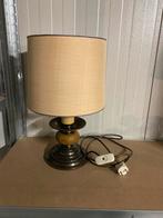 Vintage Tafellamp met Stoffen Kap, Ophalen, Gebruikt, Stof, Minder dan 100 cm