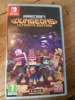minecradt dungeons voor nintendo switch, Spelcomputers en Games, Avontuur en Actie, Ophalen of Verzenden, Zo goed als nieuw, 3 spelers of meer