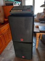 Powermixer met 2 speakers, Ophalen, Gebruikt, Microfooningang