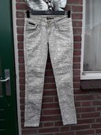 Luxe slank print broek van PLACE DU JOUR, 36 S, Kleding | Dames, Broeken en Pantalons, Verzenden, Beige, Zo goed als nieuw, Maat 36 (S)
