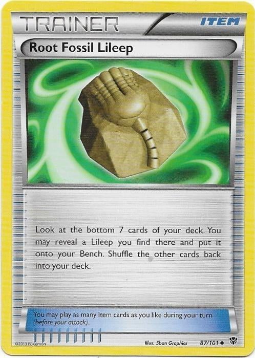 Plasma Blast,  Root Fossil Lileep [uncommon] 87/101, Verzenden, Nieuw, Losse kaart
