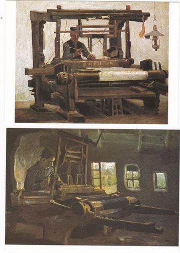 thema kunst: 2x Vincent van Gogh. - Thuiswevers /Interieur   beschikbaar voor biedingen