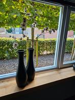 Zwarte vazen set - 47cm hoog, Ophalen, Overige materialen, Gebruikt, Zwart