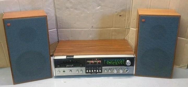 Aiwa receiver tpr-3020 + Heco speakers super vintage set, Audio, Tv en Foto, Stereo-sets, Gebruikt, Speakers, Overige merken, Ophalen of Verzenden