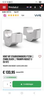 Triumph Rocket 3 GT Stuurverhogers 25mm, Ophalen of Verzenden