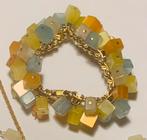 Vintage Napier Moonglow cubes bracelet & necklace., Sieraden, Tassen en Uiterlijk, Ophalen of Verzenden, Gebruikt, Overige kleuren