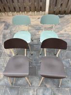 Vintage houten stoelen, Huis en Inrichting, Stoelen, Ophalen, Zo goed als nieuw, Bruin