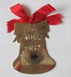 goudkleurige kerstklok - Noel 1987, Ophalen of Verzenden, Zo goed als nieuw