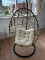 Hangei Ei-vormige Hangstoel met Kussen, Huis en Inrichting, Stoelen, Ophalen, Overige kleuren, Riet of Rotan, Zo goed als nieuw