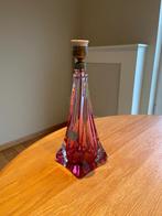 Val Saint lambert lamp kristal, Midcentury modern, Ophalen of Verzenden, Zo goed als nieuw, Minder dan 50 cm