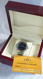 Ebel 1911 herenhorloge met blauwe wijzerplaat i.z.g.st., Overige merken, Staal, Staal, Polshorloge