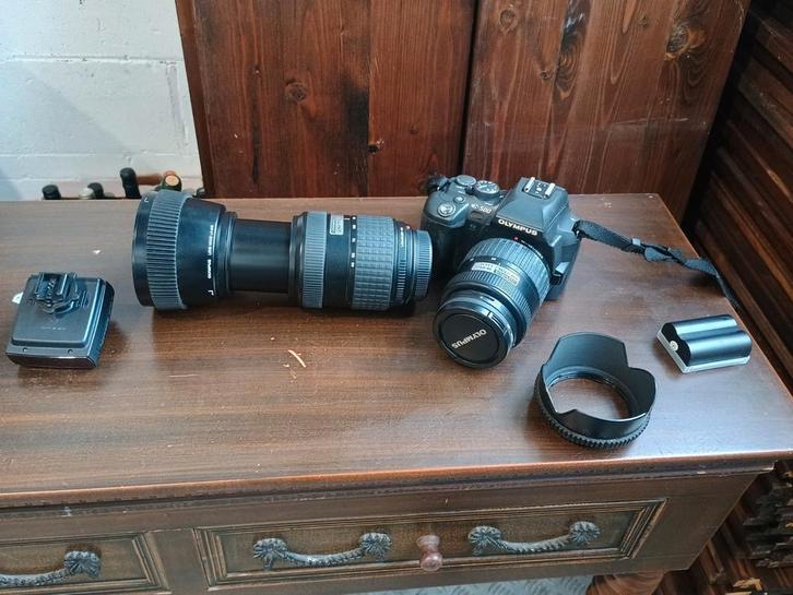 Olympus E-500 camera met 2 lenzen, Audio, Tv en Foto, Fotocamera's Digitaal, Gebruikt, Spiegelreflex, Olympus, Minder dan 4 keer