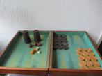 Antiek Mahoniehouten Backgammon spel, Ophalen of Verzenden