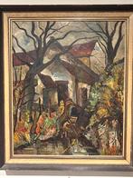 Pierre Daems 1911-1982 Molen Neercanne 1937, Antiek en Kunst, Kunst | Schilderijen | Klassiek, Ophalen