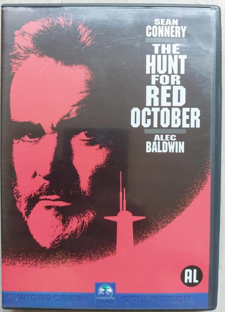 DVD The Hunt for Red October (1990)Sean Connery, Alec Baldwi, Cd's en Dvd's, Dvd's | Actie, Zo goed als nieuw, Actiethriller, Alle leeftijden