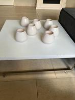 Groot massief houten salontafel met metalen poot, 50 tot 100 cm, Vierkant, Zo goed als nieuw, Minder dan 50 cm