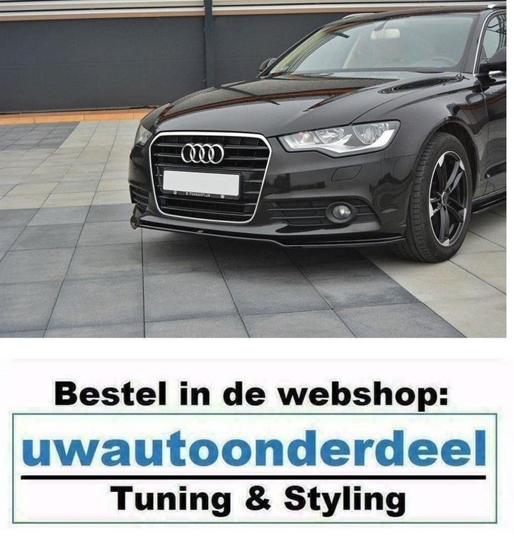 Maxton Design Spoiler Splitter Lip Voor Audi A6 C7 Standaard, Auto diversen, Tuning en Styling, Verzenden