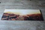Canvas 150x50 zonsondergang strand, Ophalen, 50 tot 75 cm, 125 cm of meer, Zo goed als nieuw