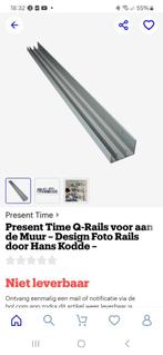 Q rail foto plank, fotorail. Design aluminium., Huis en Inrichting, Woonaccessoires | Schalen en Manden, Overige materialen, Zo goed als nieuw