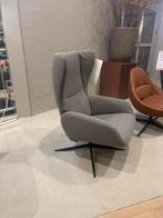 Draai fauteuil Kebe Grijs - 20% extra korting, Huis en Inrichting, Fauteuils, Nieuw, Minder dan 75 cm, Modern, Stof