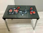 Vintage bijzettafel, tegels, Belarti, Adri, Belgisch design, Huis en Inrichting, Tafels | Bijzettafels, Ophalen, Minder dan 55 cm