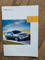 Opel Signum brochure 2003 + prijslijst, Nieuw, Opel, Ophalen of Verzenden, Opel