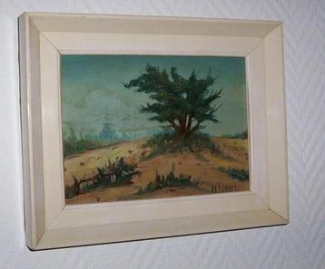 W. Kennedy, zandverstuiving, olieverf, gesigneerd beschikbaar voor biedingen