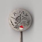 Voetbal Ajax Amsterdam speldje, Gebruikt, Niet vindbaar, Niet vindbaar, Speldje of Pin