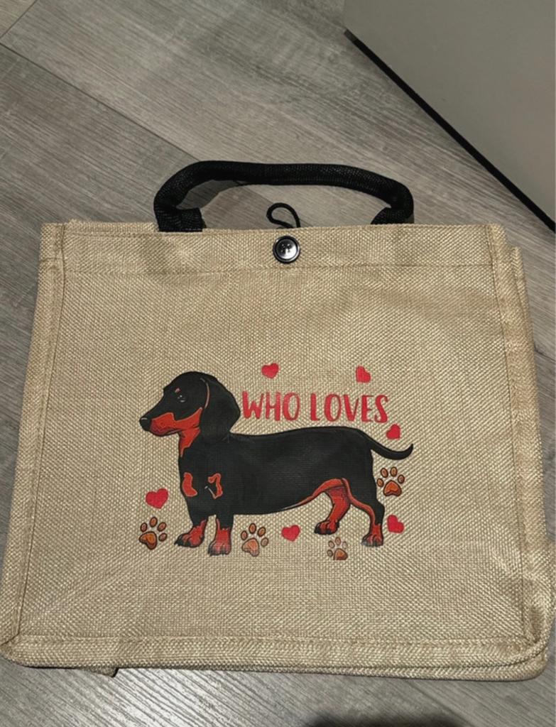 Teckel tas, Ophalen of Verzenden, Zo goed als nieuw, Beige, Schoudertasje