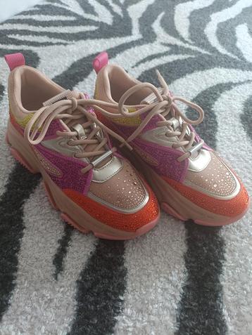 Steve madden glitter sneakers Orange/roze mt 37 beschikbaar voor biedingen