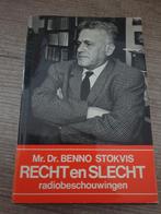 Recht en Slecht - Benno Stokvis, Boeken, Ophalen of Verzenden, Gelezen, Benno Stokvis, Politiek