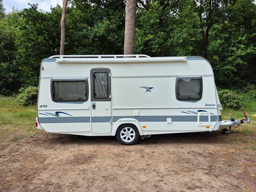 Fendt Bianco 470 + mover, Isabella voortent en Thule luifel, Caravans en Kamperen, Caravans, Particulier, tot en met 4, 1000 - 1250 kg