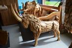 Handgemaakte Ibex van Teakhout (125 cm), Ophalen, Nieuw, Dier