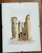 Aquarel Fertall Fez Marocco, Antiek en Kunst, Ophalen