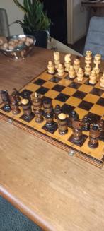 Antiek schaakspel, Hobby en Vrije tijd, Gezelschapsspellen | Bordspellen, Ophalen, Zo goed als nieuw