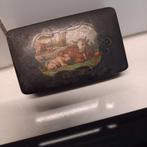 Gelakte snuif/ tabaksdoos 1850/1880, Ophalen of Verzenden, Gebruikt