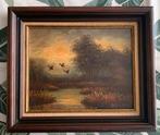 Mooi natuur landschap, Antiek en Kunst, Kunst | Schilderijen | Klassiek, Ophalen of Verzenden