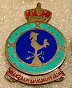 Vintage Geëmailleerd Speldje - Haan met Kroon, Verzamelen, Speldjes, Pins en Buttons, Ophalen of Verzenden, Gebruikt, Dier of Natuur