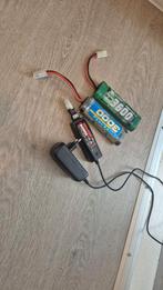 2 accus plus lader, Elektro, Ophalen of Verzenden, Zo goed als nieuw, Onderdeel
