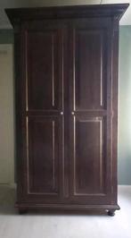 Houten kledingkast hangkast, Huis en Inrichting, Kasten | Kledingkasten, Ophalen, Gebruikt, Met hangruimte